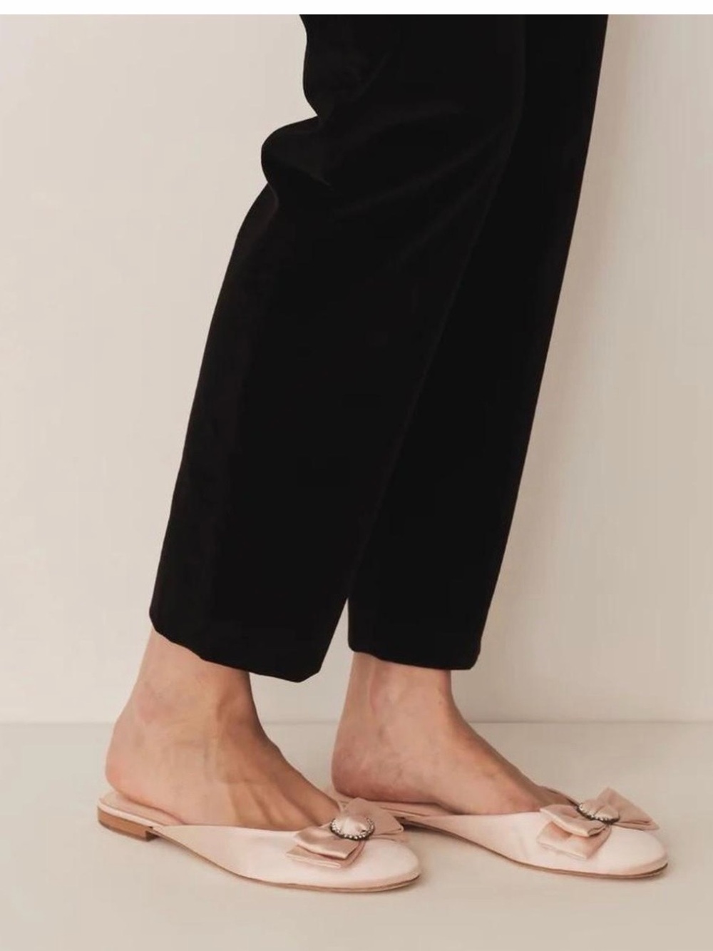 NWT Dôen Tilly Mule in Peche Satin
